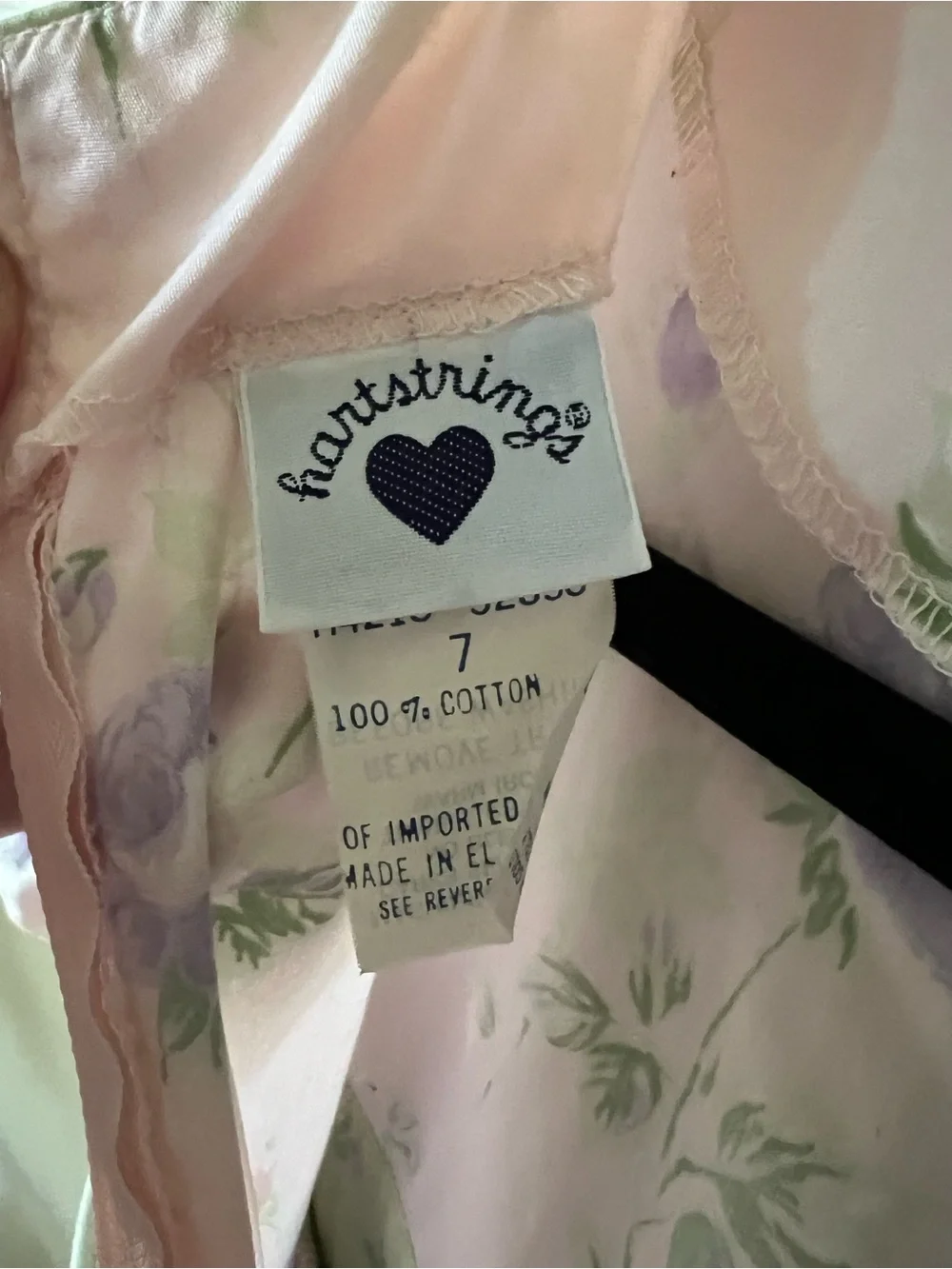 Hartstrings Pink Dress with Lavender Floral Print